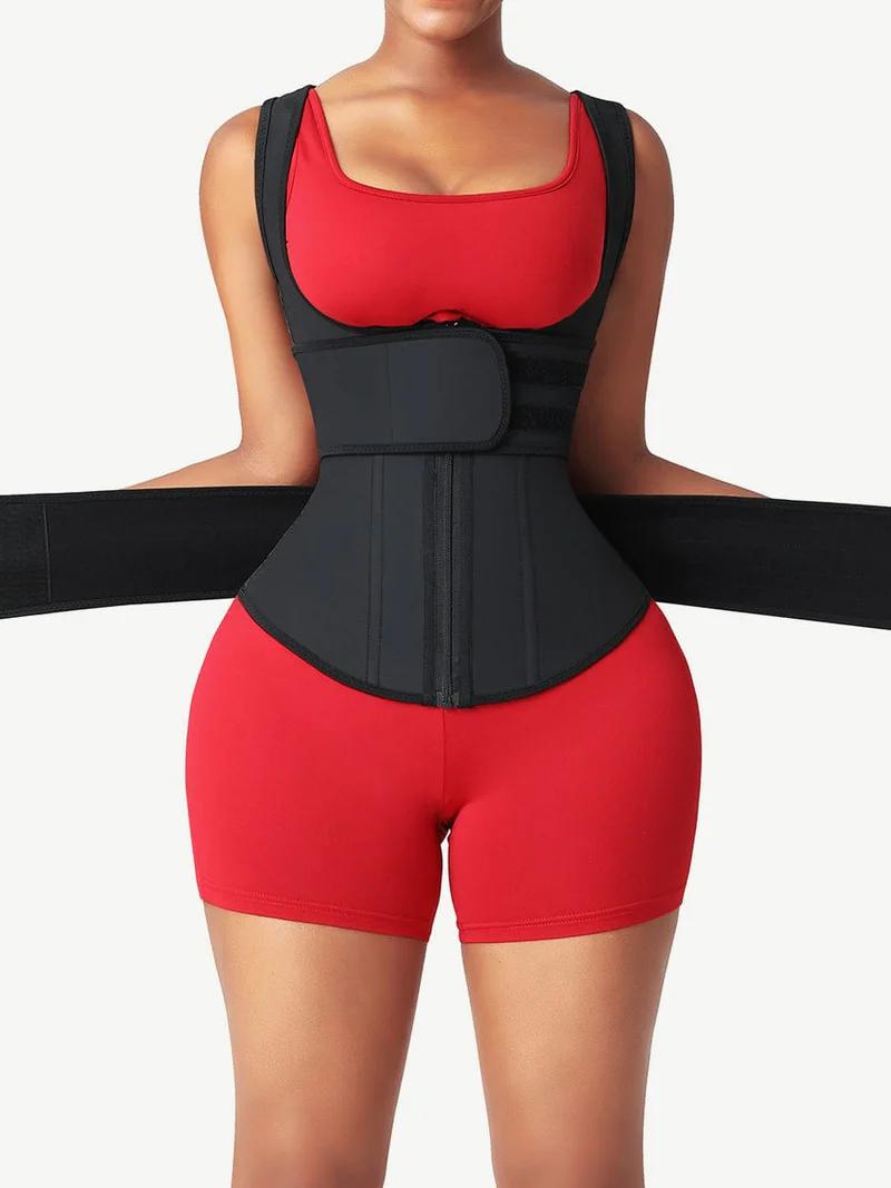 3-row Latex Waist Trainer (Black or Nude) *Up to 5XL* / AraBella Fitness